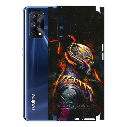 Realme Phone Skins (All Models) - Black Panther - 3D Embossed Finish (L-190) Realme X7 Pro (5G)