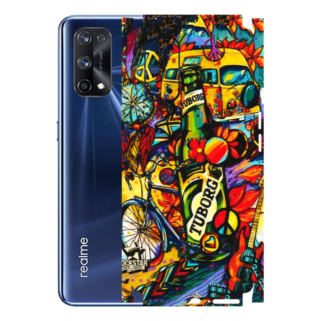 Realme Phone Skins (All Models) - Cool Beer Bottle - 3D Embossed Finish (L-193) Realme X7 Pro (5G)