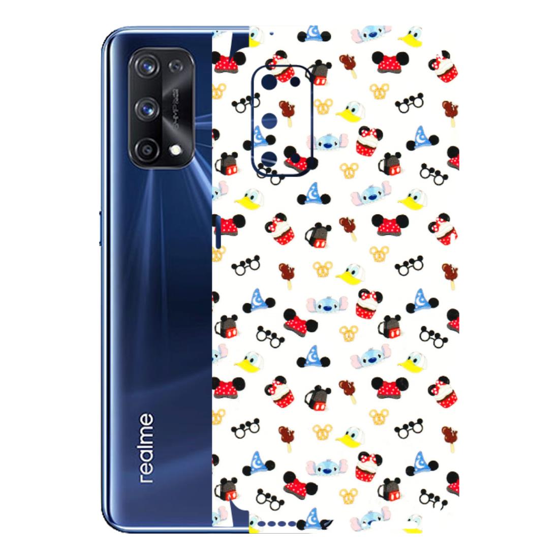 Realme Phone Skins (All Models) - Minnie Mouse & Donald Doodles s - 3D Embossed Finish (L-194) Realme X7 Pro (5G)