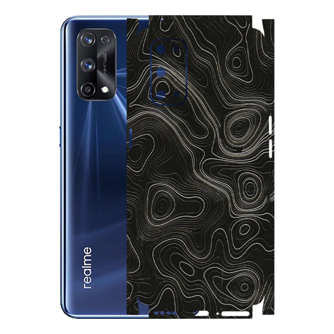 Realme Phone Skins (All Models) - Black Swirl - 3D Embossed Finish (L-196) Realme X7 Pro (5G)
