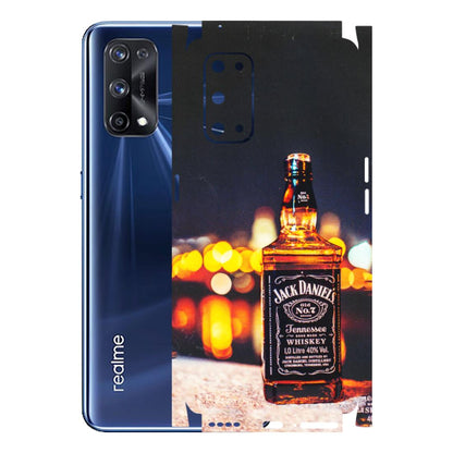 Realme Phone Skins (All Models) - JD Whiskey Bottle - 3D Embossed Finish (L-20) Realme X7 Pro (5G)