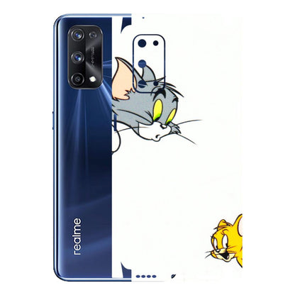 Realme Phone Skins (All Models) - Cute Tom And Jerry - 3D Embossed Finish (L-220) Realme X7 Pro (5G)