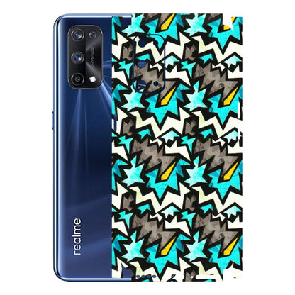 Realme Phone Skins (All Models) - Funky Zig Zag - 3D Embossed Finish (L-223) Realme X7 Pro (5G)