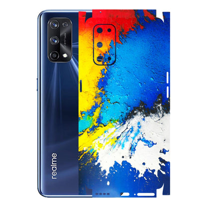 Realme Phone Skins (All Models) - Acrylic Paint Spill - 3D Embossed Finish (L-229) Realme X7 Pro (5G)