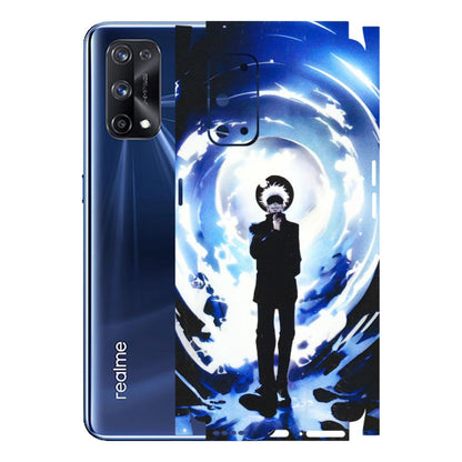 Realme Phone Skins (All Models) - Satoru Gojo Dark Blue - 3D Embossed Finish (L-235) Realme X7 Pro (5G)