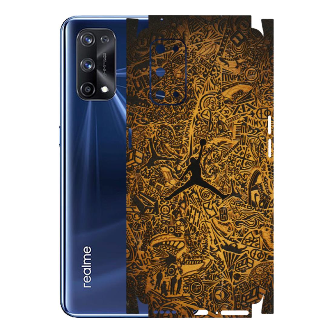 Realme Phone Skins (All Models) - Premium Gold Basketball Player - 3D Embossed Finish (L-236) Realme X7 Pro (5G)