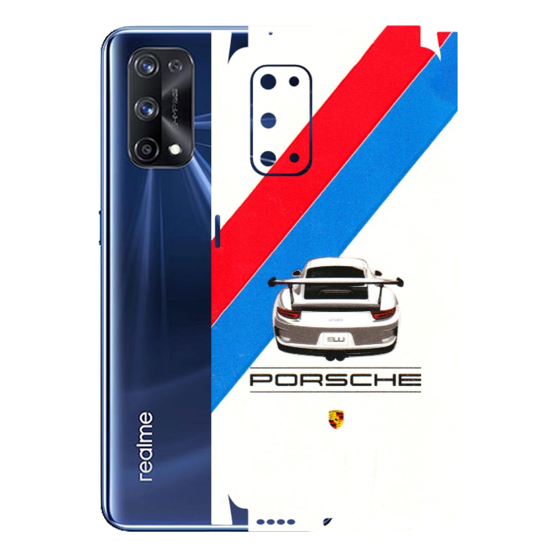 Realme Phone Skins (All Models) - Porche Car Sober Logo - 3D Embossed Finish (L-248) Realme X7 Pro (5G)