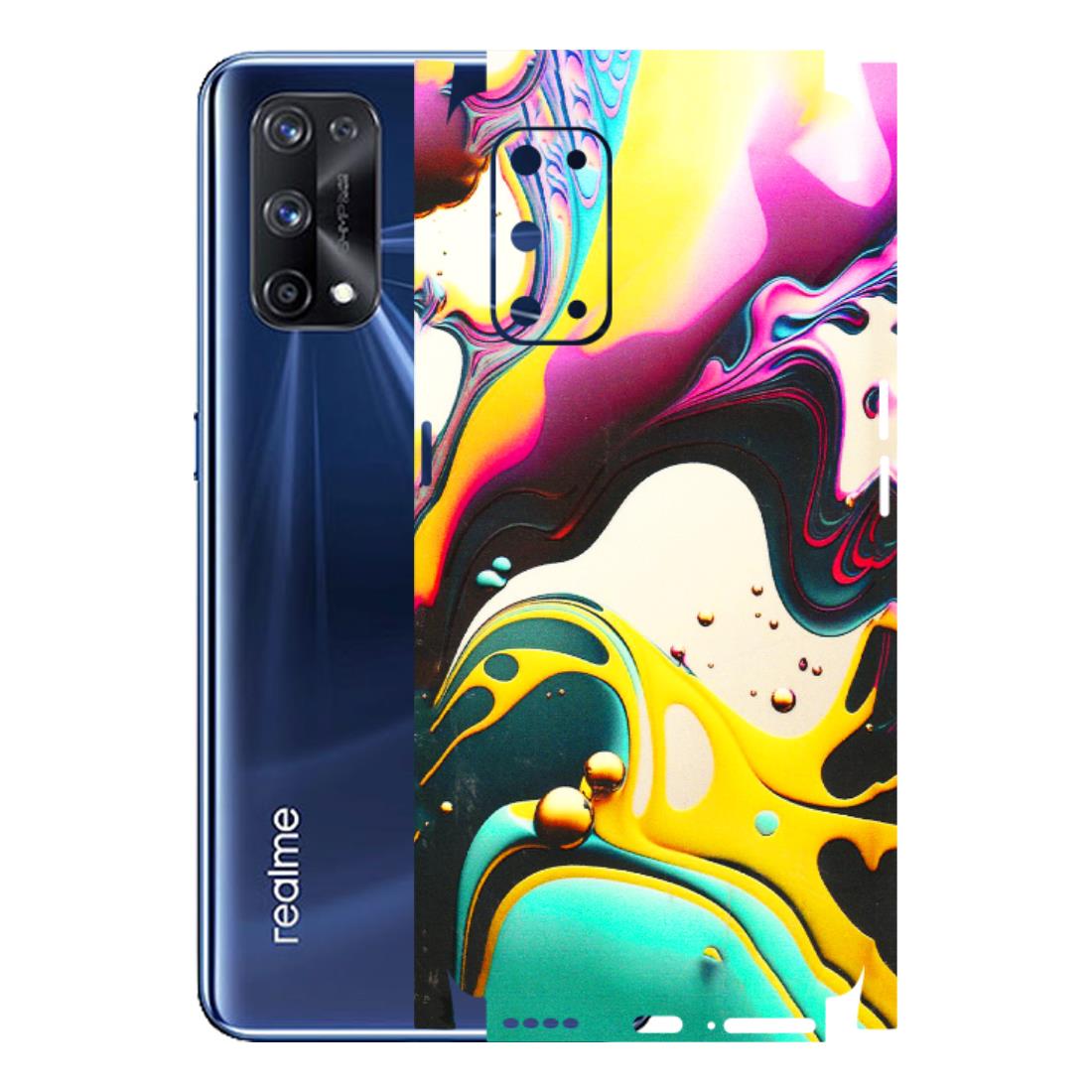 Realme Phone Skins (All Models) - Multicolor Abstract pattern - 3D Embossed Finish (L-254) Realme X7 Pro (5G)
