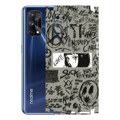 Realme Phone Skins (All Models) - Never Have Love Anime - 3D Embossed Finish (L-260) Realme X7 Pro (5G)