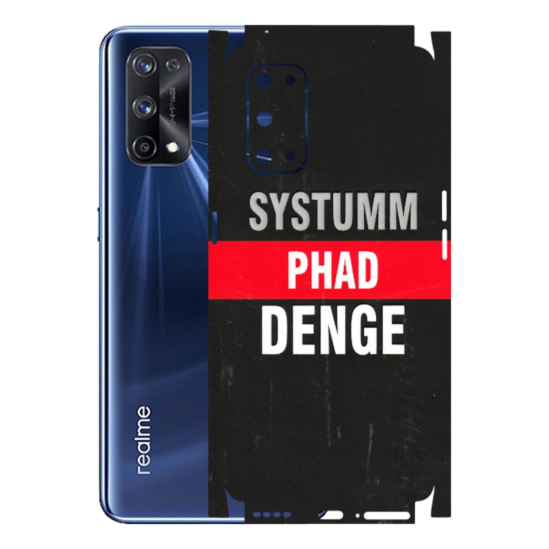 Realme Phone Skins (All Models) - Systumm Phad Denge - 3D Embossed Finish (L-278) Realme X7 Pro (5G)