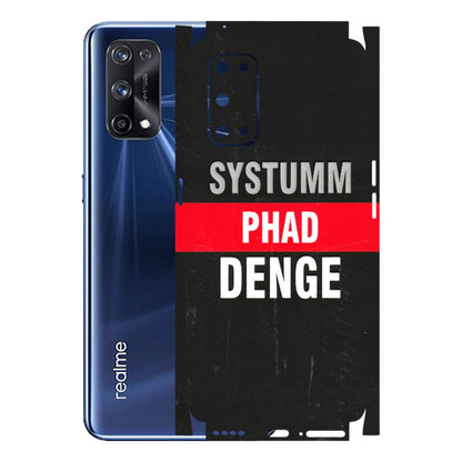 Realme Phone Skins (All Models) - Systumm Phad Denge - 3D Embossed Finish (L-278) Realme X7 Pro (5G)