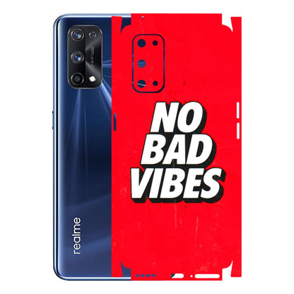 Realme Phone Skins (All Models) - No Bad Vibes - 3D Embossed Finish (L-280) Realme X7 Pro (5G)