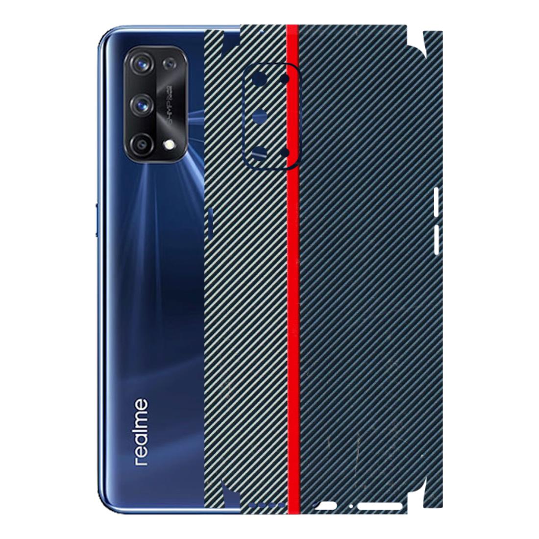 Realme Phone Skins (All Models) - Blue Sober Lines - 3D Embossed Finish (L-305) Realme X7 Pro (5G)