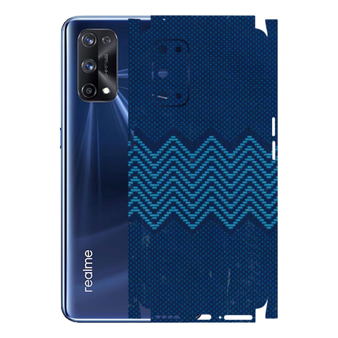 Realme Phone Skins (All Models) - Blue Sober Waves - 3D Embossed Finish (L-306) Realme X7 Pro (5G)