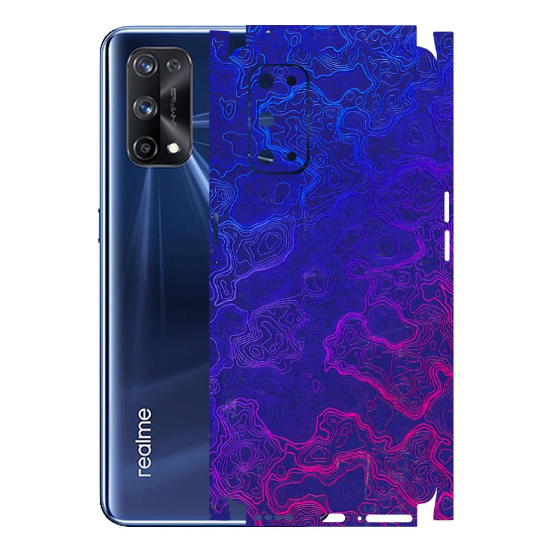 Realme Phone Skins (All Models) - Purple Ripples Swirl - 3D Embossed Finish (L-314) Realme X7 Pro (5G)
