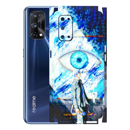 Realme Phone Skins (All Models) - Anime Sea Blue Eye - 3D Embossed Finish (L-318) Realme X7 Pro (5G)