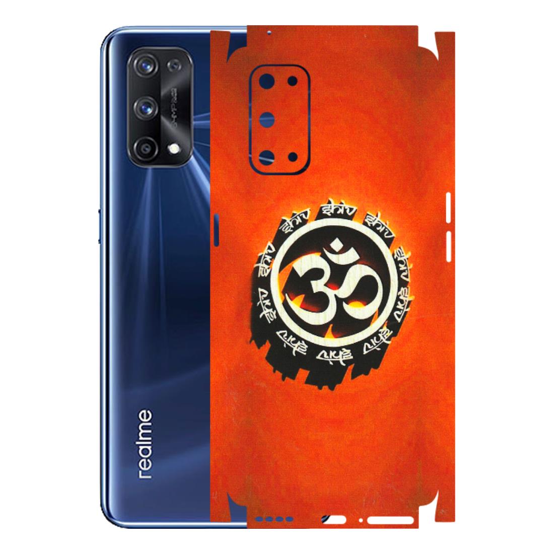 Realme Phone Skins (All Models) - Aum Shiv Orange - 3D Embossed Finish (L-32) Realme X7 Pro (5G)
