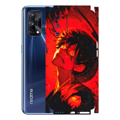 Realme Phone Skins (All Models) - D.Luffy Power Up One Piece Anime - 3D Embossed Finish (L-326) Realme X7 Pro (5G)