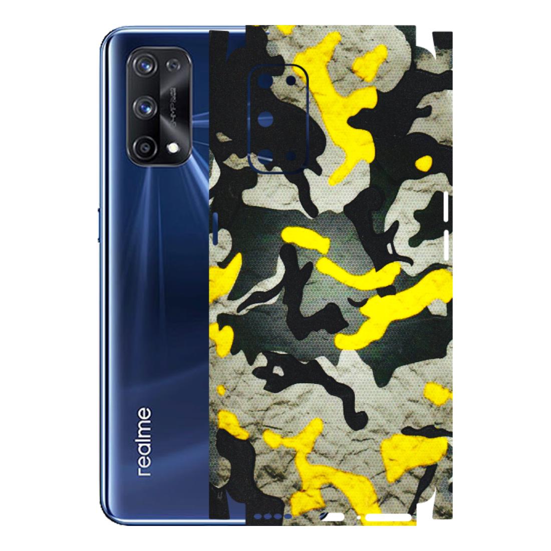 Realme Phone Skins (All Models) - Yellow Camouflage - 3D Embossed Finish (L-61) Realme X7 Pro (5G)