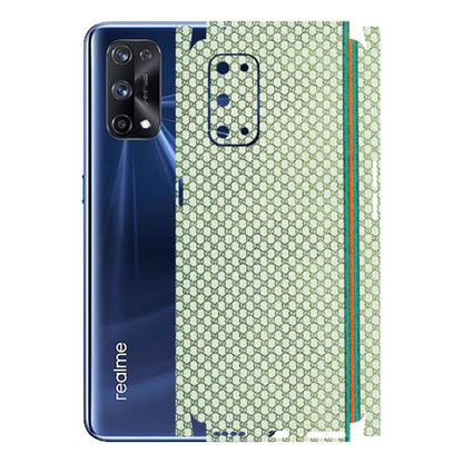 Realme Phone Skins (All Models) - Gucci Fabric Pattern - 3D Embossed Finish (L-73) Realme X7 Pro (5G)
