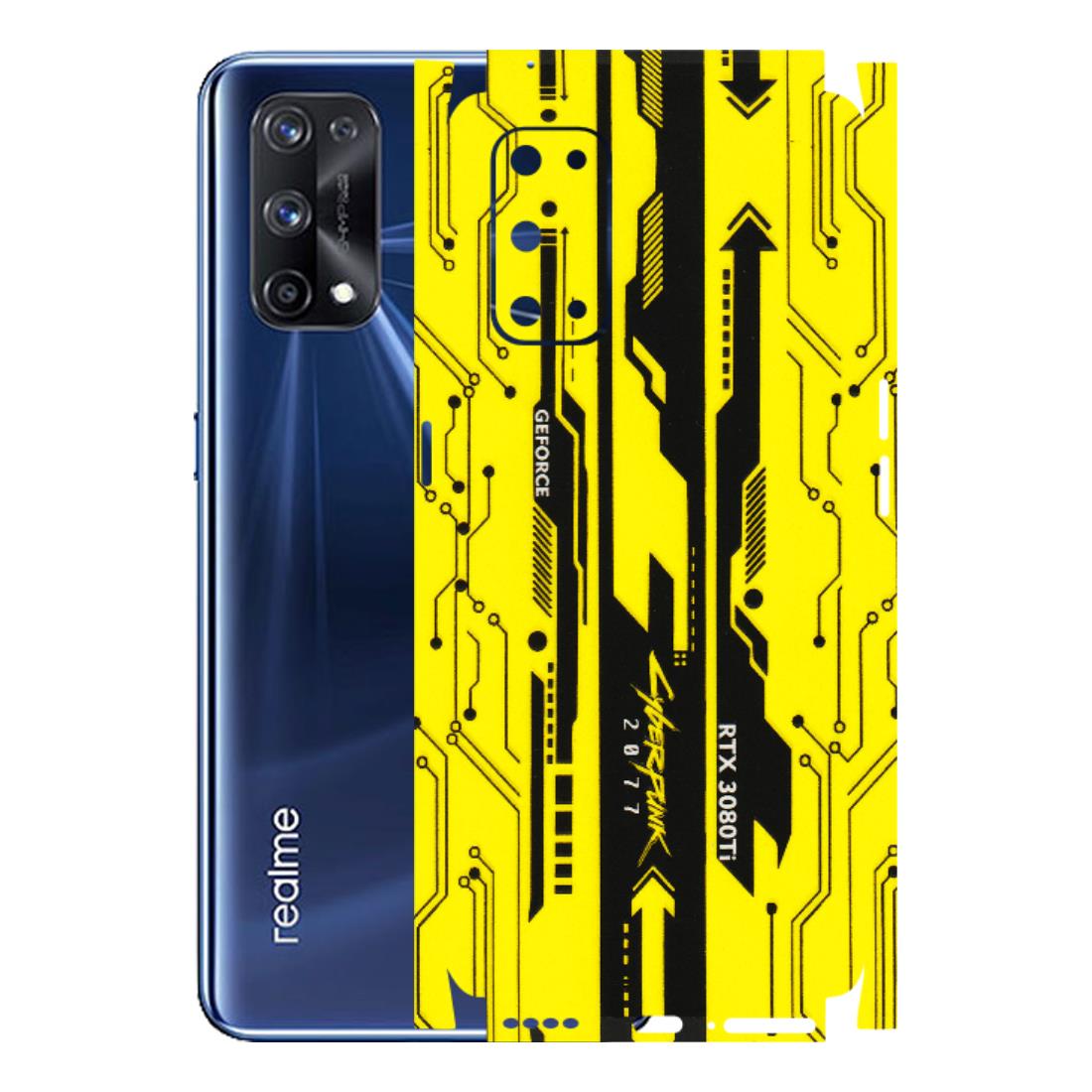Realme Phone Skins (All Models) - Yellow Cyberpunk - 3D Embossed Finish (L-93) Realme X7 Pro (5G)
