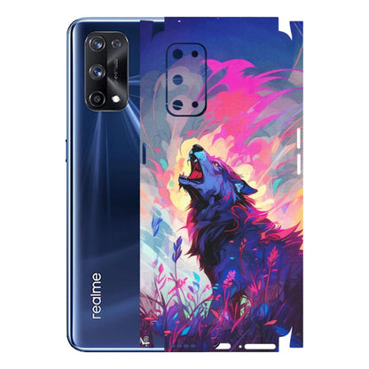 Realme Phone Skins (All Models) - New Wild Wolf Abstract - Matte Finish (M-125) Realme X7 Pro (5G)