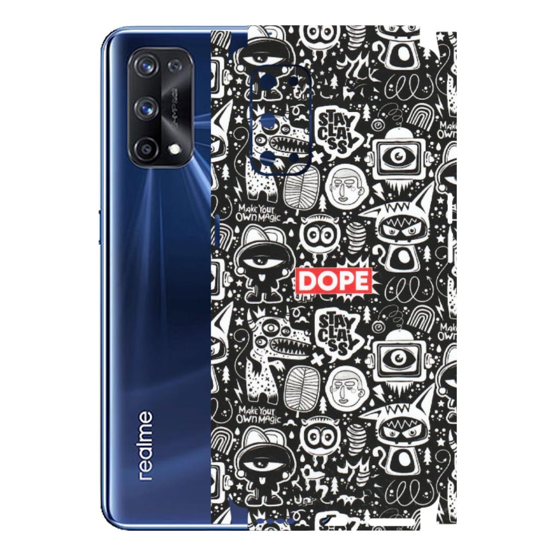 Realme Phone Skins (All Models) - Dope Stay Classy Black Doodles - Matte Finish (M-126) Realme X7 Pro (5G)