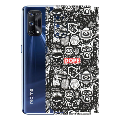 Realme Phone Skins (All Models) - Dope Stay Classy Black Doodles - Matte Finish (M-126) Realme X7 Pro (5G)
