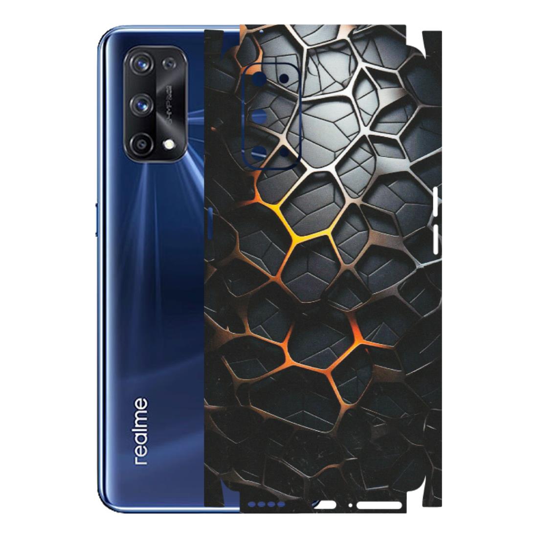 Realme Phone Skins (All Models) - New Abstract Graphite Tiles - Matte Finish (M-130) Realme X7 Pro (5G)