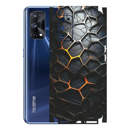 Realme Phone Skins (All Models) - New Abstract Graphite Tiles - Matte Finish (M-130) Realme X7 Pro (5G)