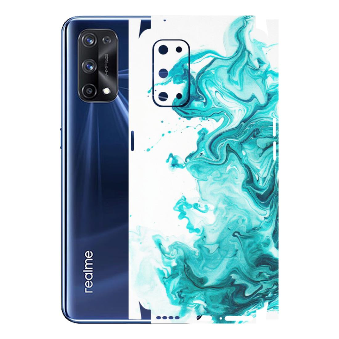 Realme Phone Skins (All Models) - Sky Blue Abstract Colour - Matte Finish (M-146) Realme X7 Pro (5G)