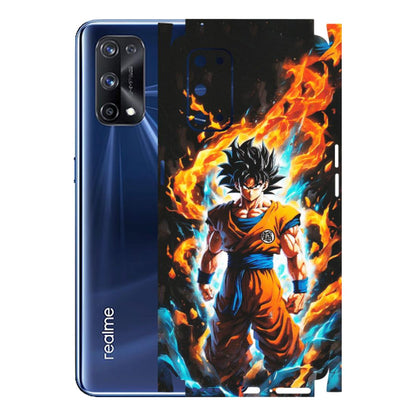 Realme Phone Skins (All Models) - Goku Transformation Anime - Matte Finish (M-159) Realme X7 Pro (5G)