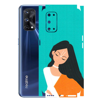 Realme Phone Skins (All Models) - Radhe Radhe With Hindu Symbol - Matte Finish (M-164) Realme X7 Pro (5G)