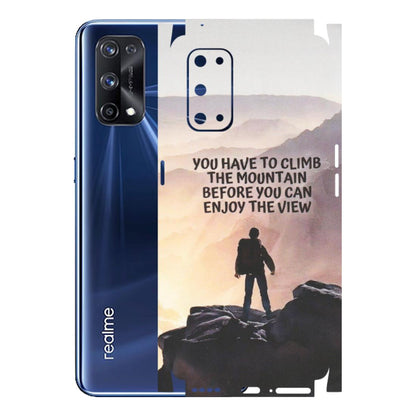 Realme Phone Skins (All Models) - Motivational Hiking Mountain - Matte Finish (M-28) Realme X7 Pro (5G)