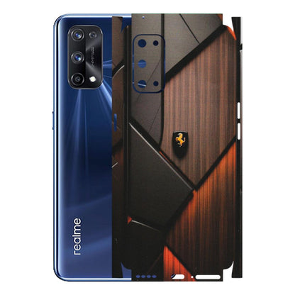 Realme Phone Skins (All Models) - Lambo Beauty Wood Pattern Sober - Matte Finish (M-51) Realme X7 Pro (5G)