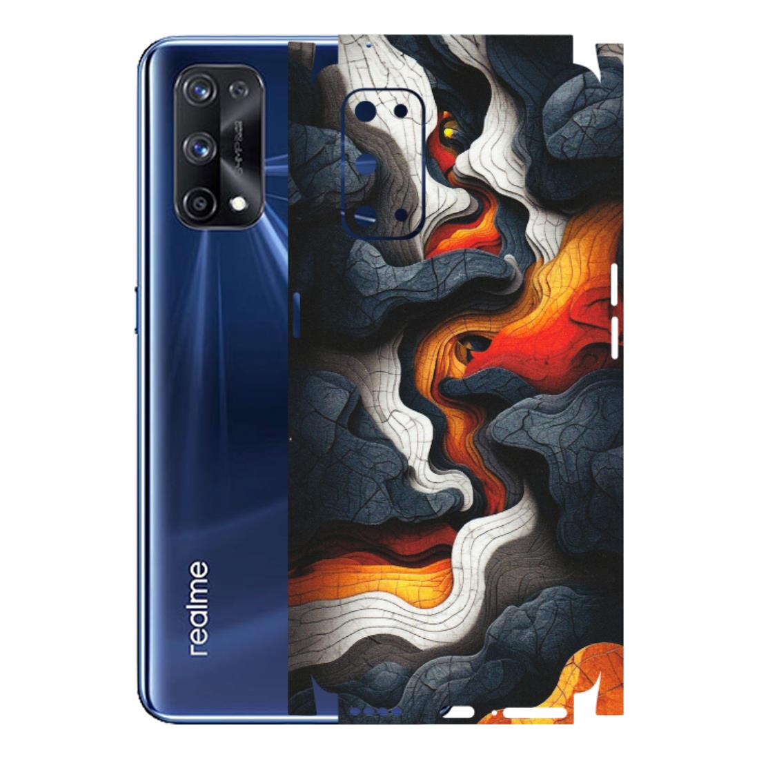 Realme Phone Skins (All Models) - Abstract Volcanic Layers - Matte Finish (M-52) Realme X7 Pro (5G)