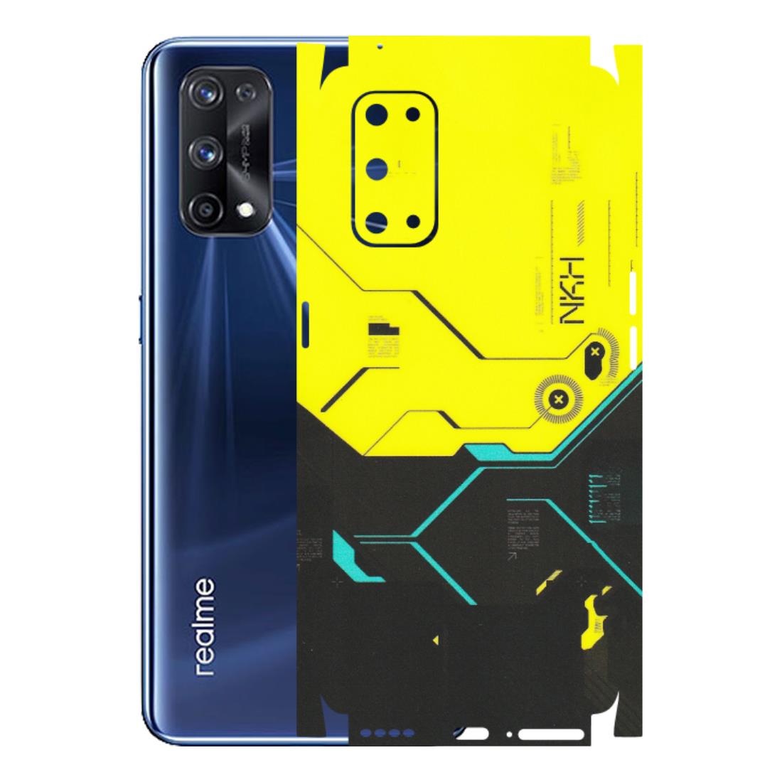 Realme Phone Skins (All Models) - Black Yellow Technica - Matte Finish (M-53) Realme X7 Pro (5G)