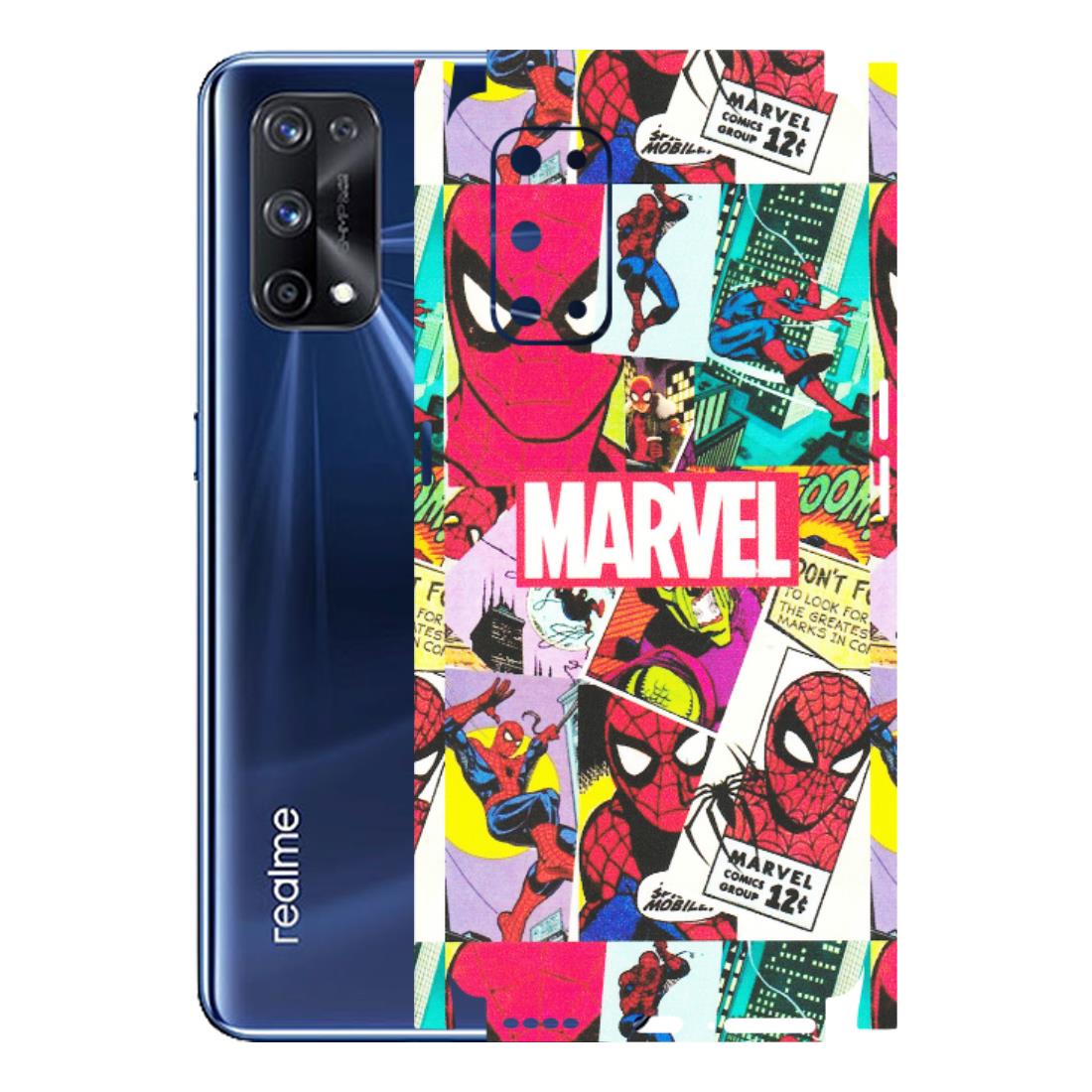 Realme Phone Skins (All Models) - Marvel Comic Spiderman Grafitti - Matte Finish (M-72) Realme X7 Pro (5G)