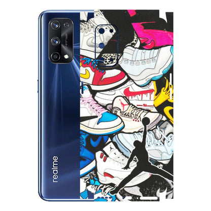 Realme Phone Skins (All Models) - Jordan Sneakers Fan - Matte Finish (M-80) Realme X7 Pro (5G)