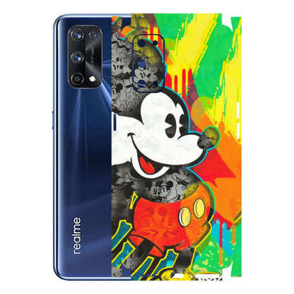 Realme Phone Skins (All Models) - Multiple Mickey With Colourful Texture - Matte Finish (M-84) Realme X7 Pro (5G)