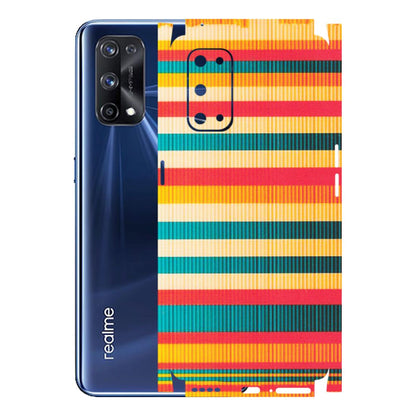 Realme Phone Skins (All Models) - Colourful Stripes Soothing Effect - Matte Finish (M-86) Realme X7 Pro (5G)