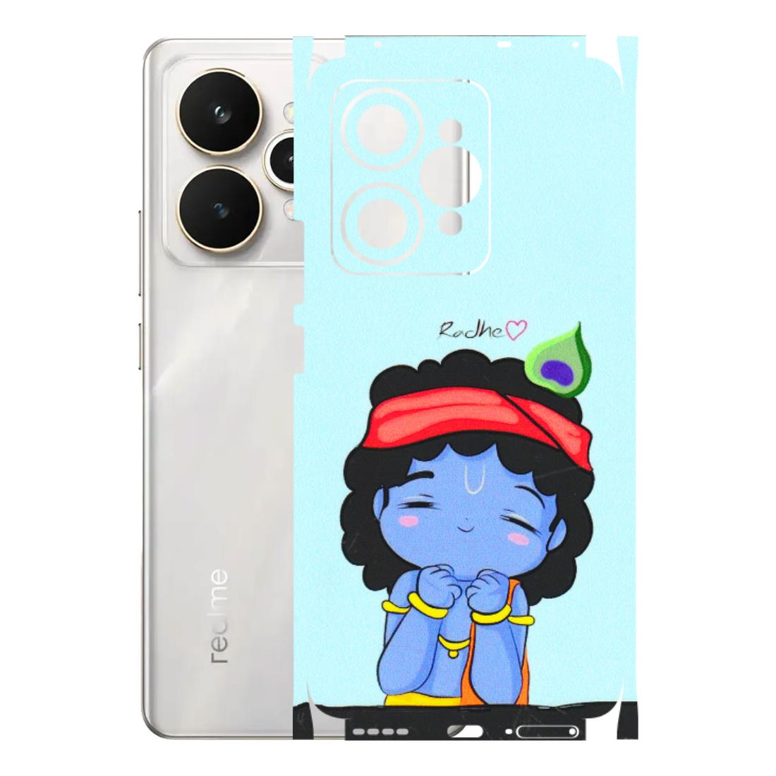 Realme Phone Skins (All Models) - Radhe Radhe Cute Toon - 3D Embossed Finish (L-05) Realme 15 5G
