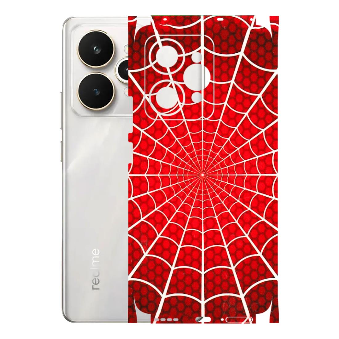 Realme Phone Skins (All Models) - Classic Spidey Web - 3D Embossed Finish (L-115) Realme 15 5G