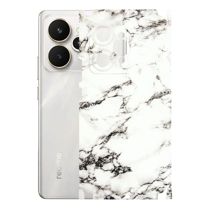 Realme Phone Skins (All Models) - Black and White Marble Texture - 3D Embossed Finish (L-124) Realme 15 5G