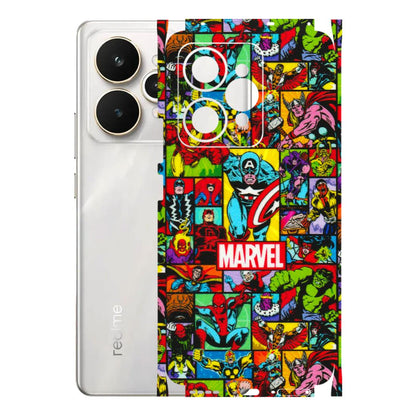 Realme Phone Skins (All Models) - MARVELOUS Comic Characters - 3D Embossed Finish (L-129) Realme 15 5G
