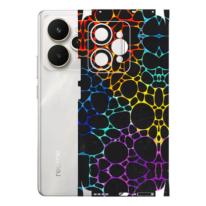 Realme Phone Skins (All Models) - Abstract Art MultiColour - 3D Embossed Finish (L-133) Realme 15 5G