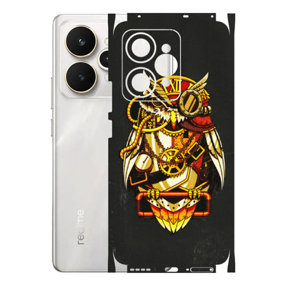 Realme Phone Skins (All Models) - Classy Smart Owl - 3D Embossed Finish (L-144) Realme 15 5G