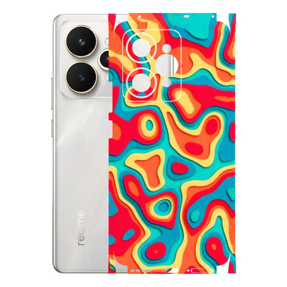 Realme Phone Skins (All Models) - Abstract Swirl - 3D Embossed Finish (L-150) Realme 15 5G