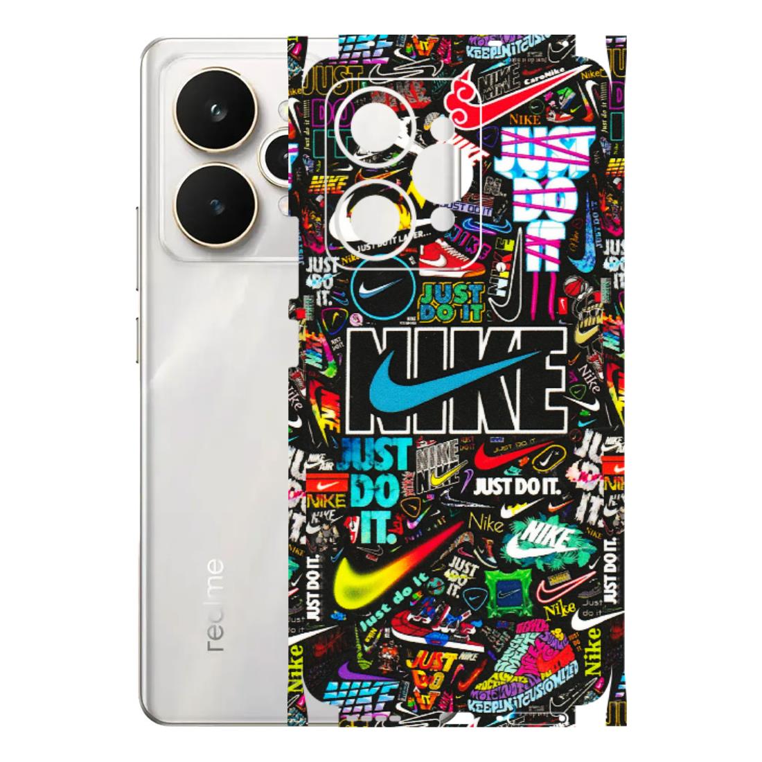 Realme Phone Skins (All Models) - Just Do It Doodles - 3D Embossed Finish (L-166) Realme 15 5G