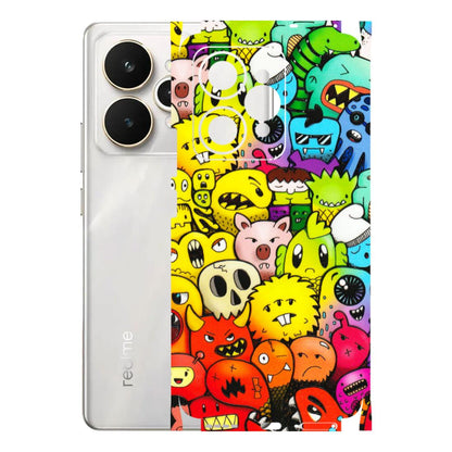 Realme Phone Skins (All Models) - Angry Funkies - 3D Embossed Finish (L-169) Realme 15 5G
